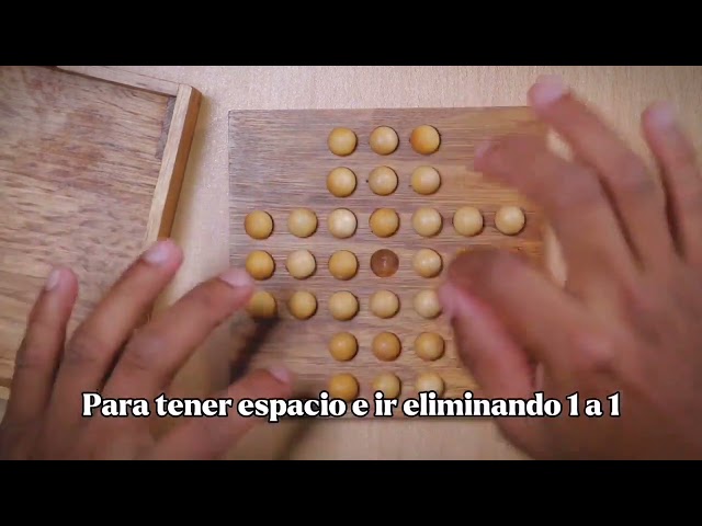 Vídeo relacionado con Ronyme Juego de Mesa Solitario de Madera y 33 para Adultos y niños