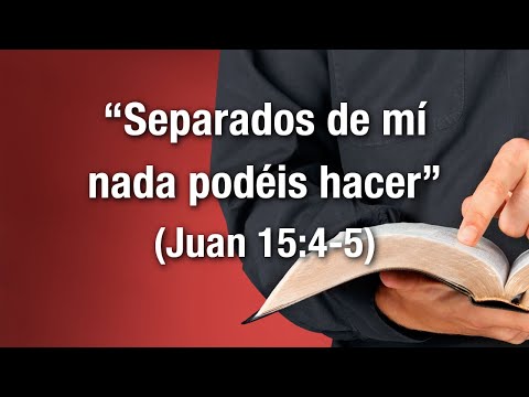 "Separados de mí nada podéis hacer" (Juan 15:4-5)