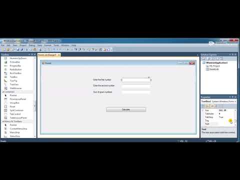 Exectuing Visual Basic 2010 Express project
