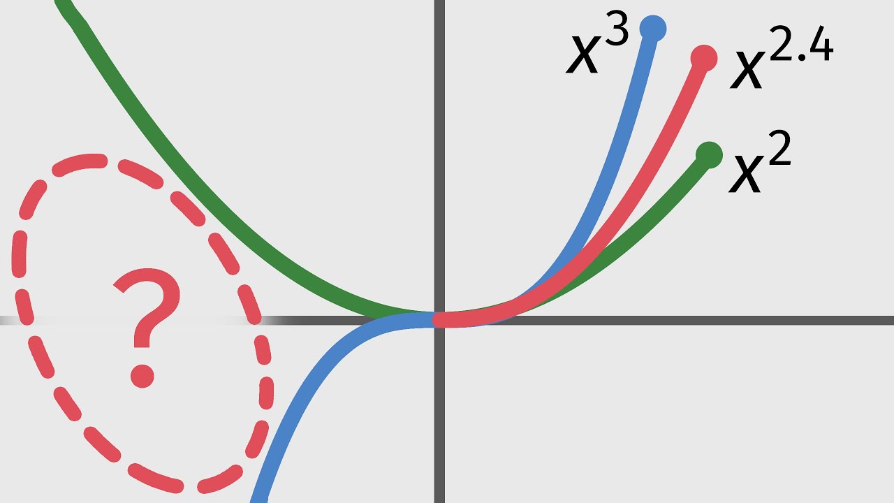 What is the graph of x^a when a is not an integer? An unusual look at familiar functions #some2