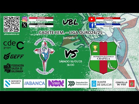 CF LIGA OURO J11 | ANUBIA U.B. LAVADORES VIGO - BM. CHAPELA