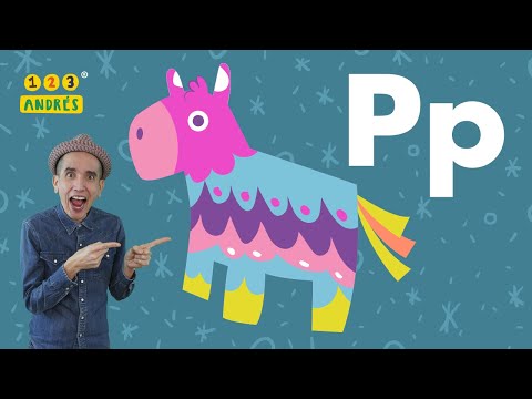 ABECEDARIO - La Letra P - ¡Paletas y Piñatas! - PA PE PI PO PU - 123 Andrés - "Canta las Letras"