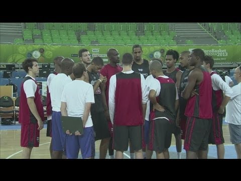 France's basketball team trains ahead of 2013 EuroBasket Final