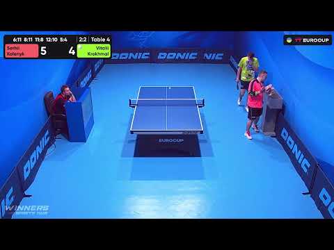 18:50 Serhii Kalenyk - Vitalii Krokhmal 15.08.2023 TT Euro.Cup Ukraine Master. TABLE 4