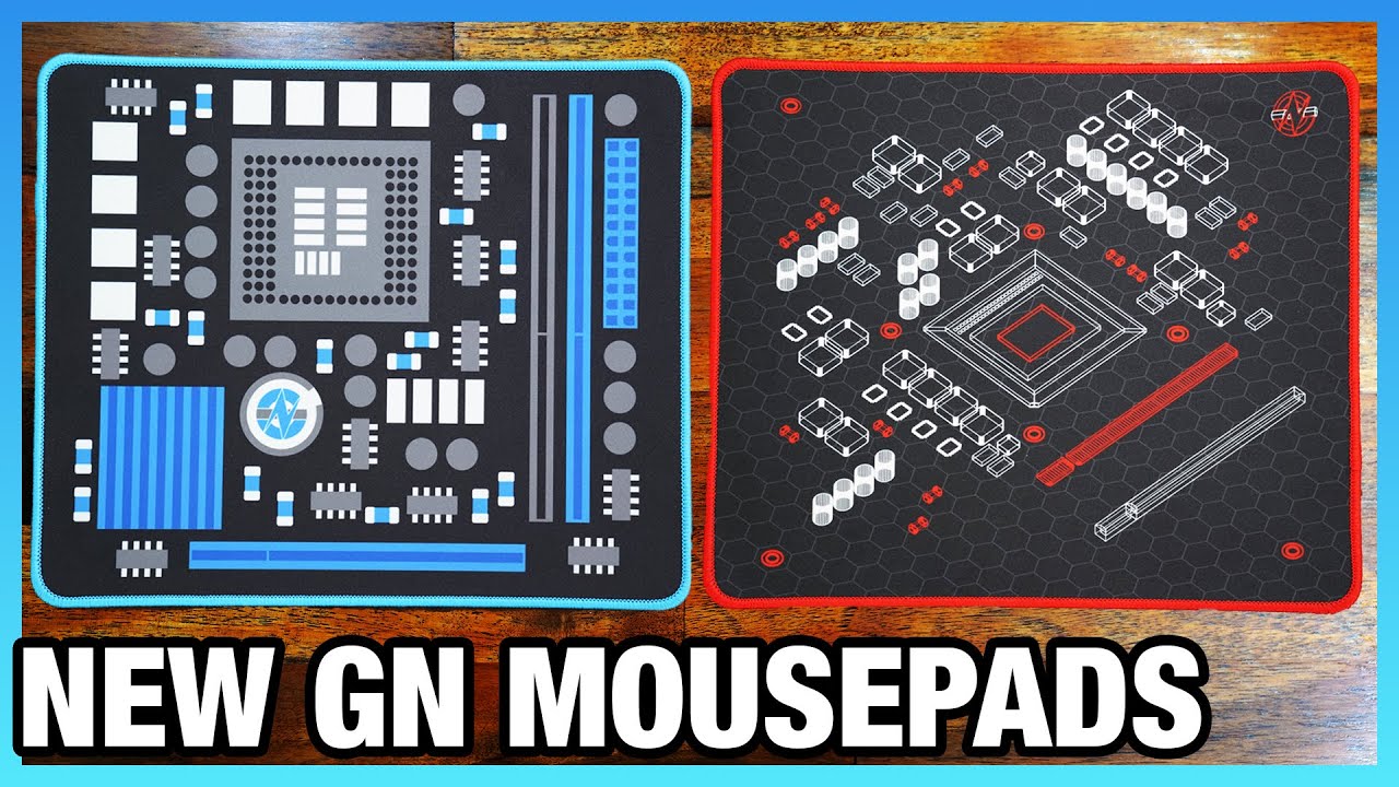 Announcing the New GN Mouse Pads (Red/Black & Blue/Black)