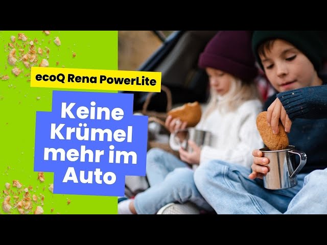 Video Teaser für Nie mehr Krümel im Auto – Handstaubsauger ecoQ Rena PowerLite
