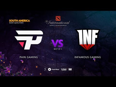 paiN Gaming vs Infamous Gaming, TI9 Qualifiers SA, bo5, game 1 [Eiritel & LighTofHeaveN]
