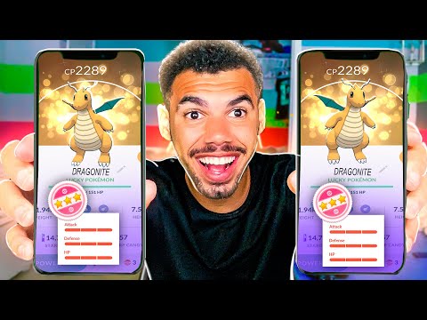 PEGUEI DOIS DRAGONITES 100% - POKEMON GO | Cris |