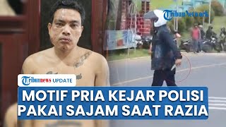 Terkuak Motif Pria Nekat Kejar Polisi Pakai Sajam saat Razia Kendaraan, Takut Ketahuan Pakai Narkoba