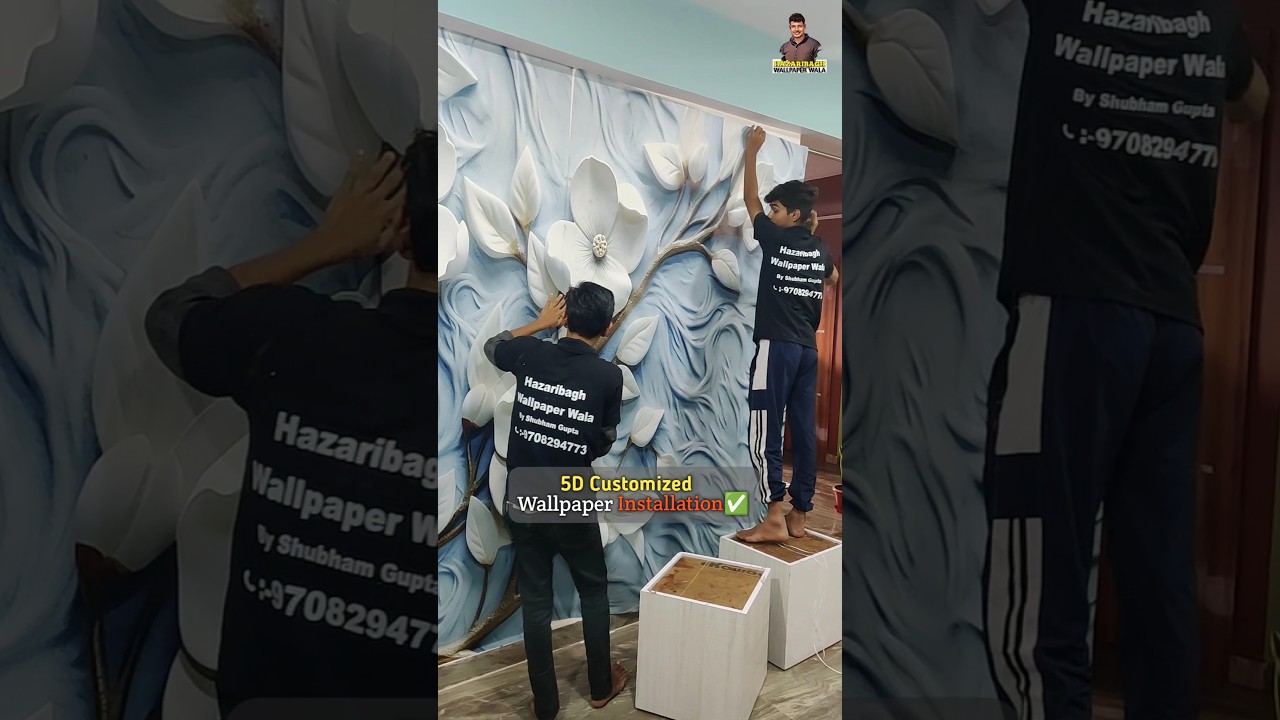 5D Wallpaper 🔥 #customizedwallpaper #5dwallpaper #3d #wallpaper #interior #decor #roomdecor #shorts