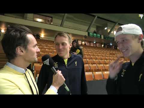 Intervju med Filip Bergevi, Leo Borg och André Göransson efter segern mot Bosnien - Davis Cup 2023