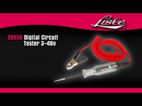 Lisle 28830 Digital Circuit Tester 3-49V