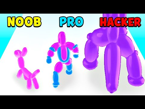 NOOB vs PRO vs HACKER - Balloon Pop Runner