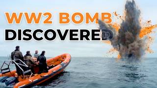 WW2 Bomb Explosion Underwater - Watch how close they get to the Underwater Bomb