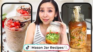I Tried Healthy Mason Jar Recipes 🫙 *quick & easy*