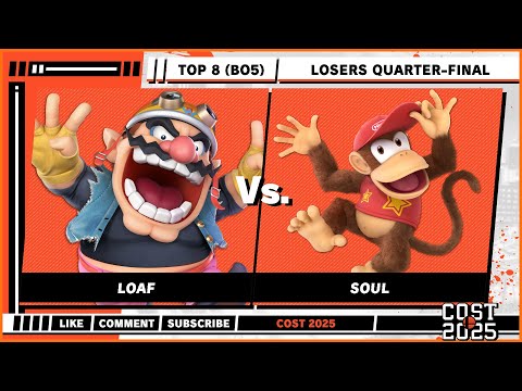 COST 2025 - Losers Quarters - loaf (Wario) VS Soul (Diddy Kong) - Super Smash Bros. Ultimate - SSBU