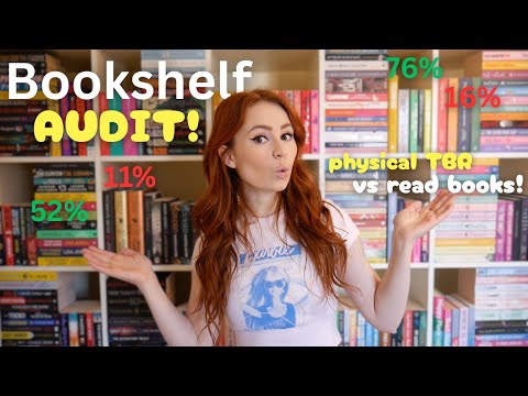 Bookshelf Audit (my physical TBR vs read books!)📚