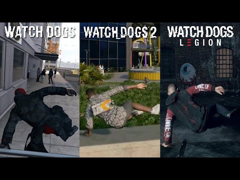 Parkour EVOLUTION : Watch Dogs vs Watch Dogs 2 vs Watch Dogs Legion