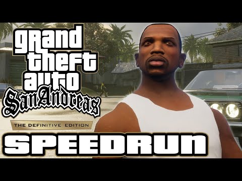 GTA San Andreas Definitive Edition Speedrun on PC - Full Game