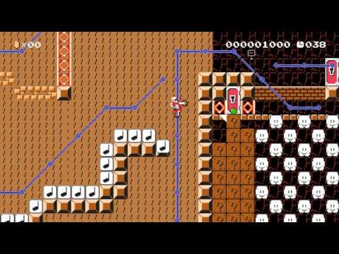 Excitebike The New DC ~ by thez ~ SUPER MARIO MAKER Raw GAMEPLAY