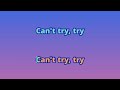 COWS - I'm missing (karaoke, unsure of lyrics)