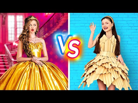 REICHE VS ARME PRINZESSIN || Beliebtes Mädchen VS Armer Nerd! Schulleben 24 STUNDEN von 123 GO! BOYS