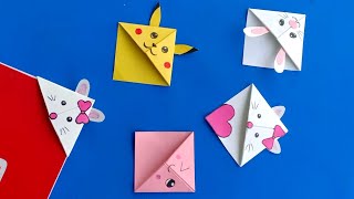 DIY Kawaii BOOKMARKS //Easy Origami Bookmark Corne