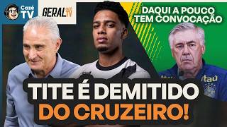 CRUZEIRO DEMITE TITE APÓS EMPATE CONTRA O VASCO! SÃO PAULO LÍDER ISOLADO E MAIS! | GERAL CAZÉTV