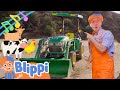 Tractor Song | Brand New BLIPPI Farm Animal Song | Educational Songs For Kids