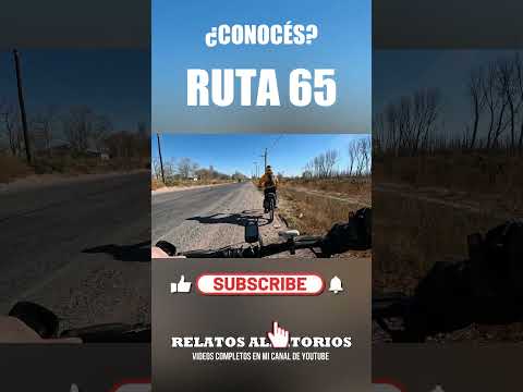 RUTA 65 RÍO NEGRO EN BICICLETA