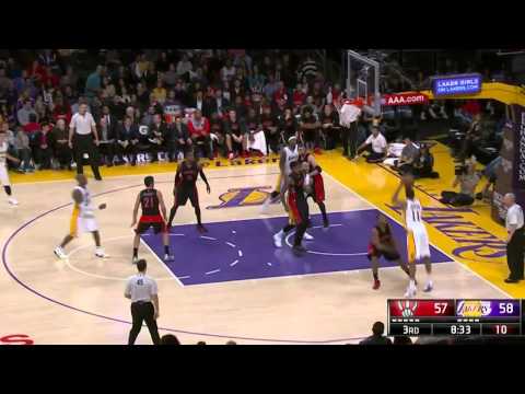 Kobe Bryant's 6,000th Assist   Raptors vs Lakers   November 30, 2014   NBA 2014 15 Season