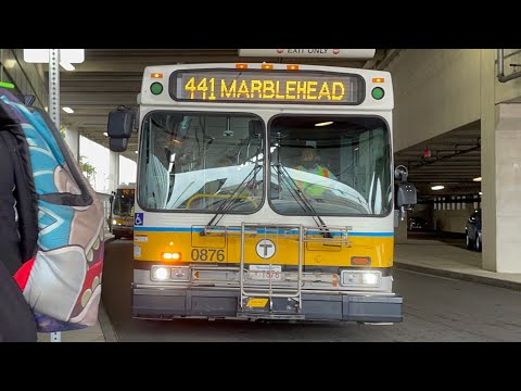 (MBTA) Mini Ride on 2008 New Flyer D40LF #0839 - Rt. 441 to Central Square, Lynn (January 2021)