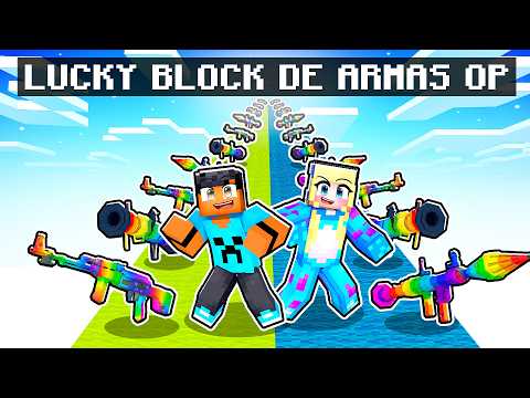 DESAFIO de LUCKY BLOCK de ARMAS NO Minecraft