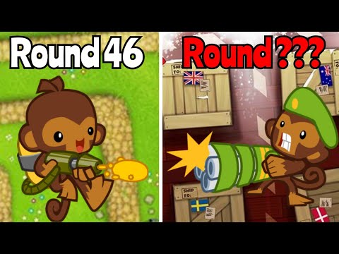 How Far Can Each Tower Go In BTD5