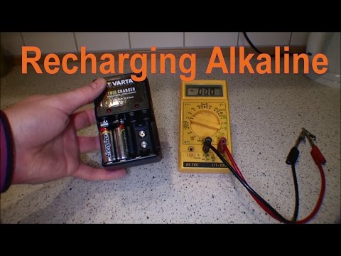 Charging Alkaline (NON-RECHARGEABLE) Batteries - 124 Video