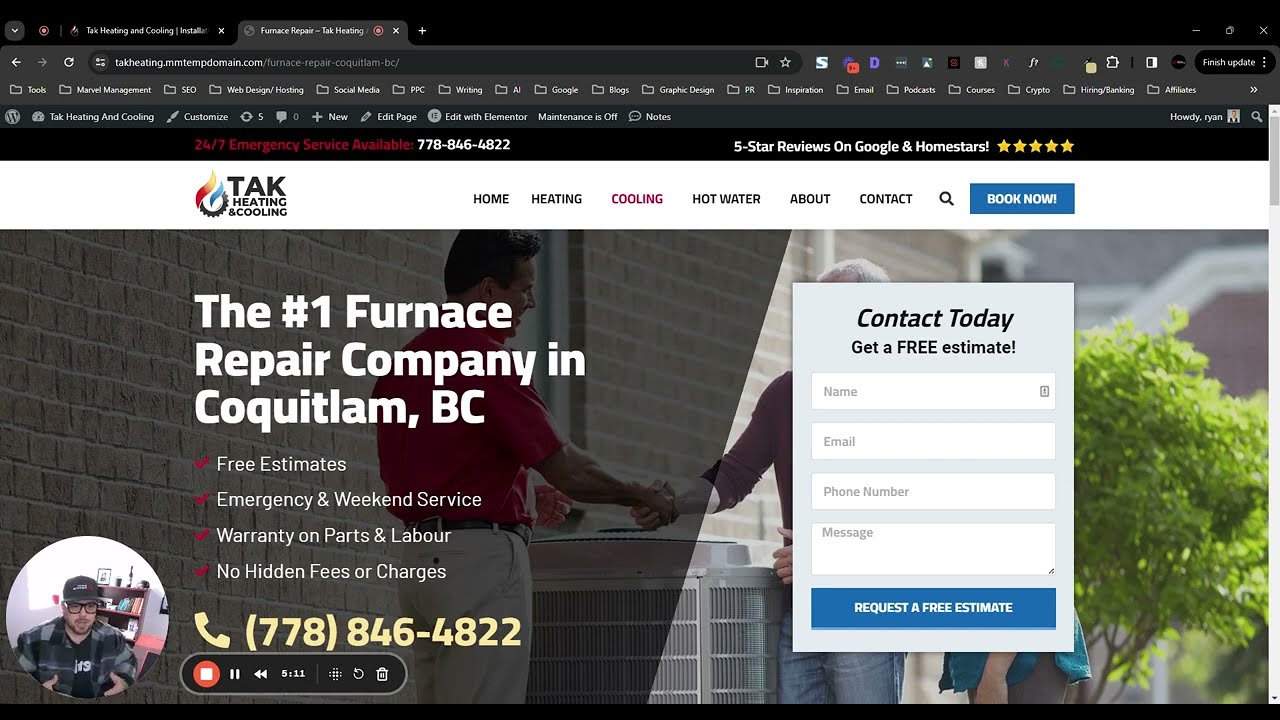Website Redesign & Conversion Rate Optimization For HVAC Company