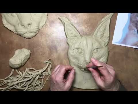 Sculpting a Caracal Cat | Sondra Alexander Pet Portraits