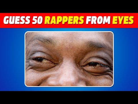 Guess 50 rappers from their eyes | Guess the rapper quiz | Rap Songs Quiz 2025 | Eminem, Kendrick