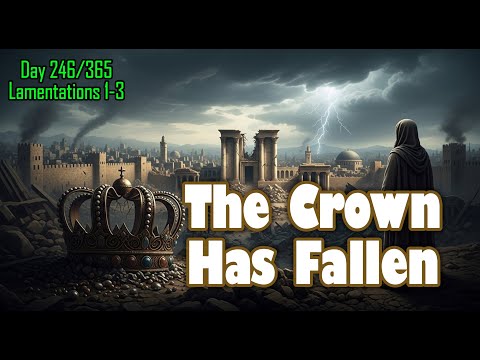 Day 246/365 - The Widow in the Ashes 🏙️🌑 #biblerecapdaily1 #lamentations