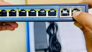 Unboxing and  Review Dlink 8port PoE Switch 10/100 #networking #lan #rrinfotek #techsupport