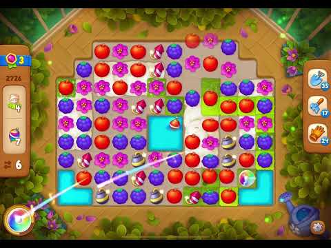 GardenScapes Level 2726 no boosters (16 moves)