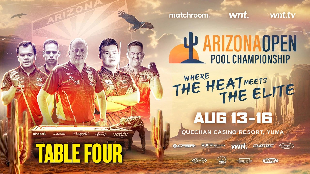 LIVE: Arizona Open Pool Championship | Table 4 | Matchroom x talkSPORT | 13-Aug-26