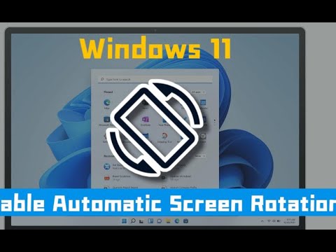 How to get Rotation lock button back on windows 11
