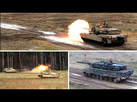 Watch German Leopards and Abrams Tanks Go Head-to-Head in a Polish Field!