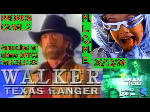 0566 M.L.Q.M.E.: PROMOS CANAL 2/ANUNCIOS DURANTE ULTIMO DPTO2 SIGLO XX - Canal Dos, 26 de Dic. 1999