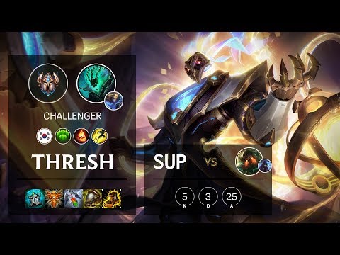 Thresh Support vs Nautilus - KR Challenger Patch 10.9