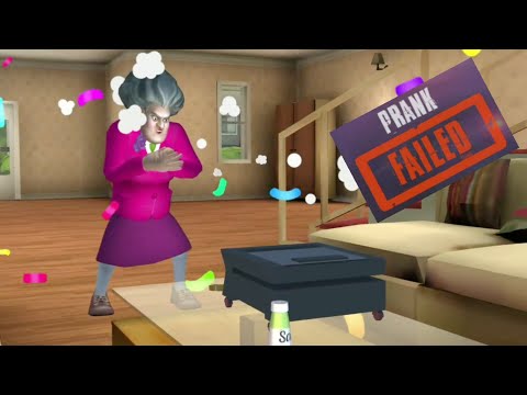 Scary Teacher 3D Version 5.28 | Gingerbread-ifier On Fire Failed Prank