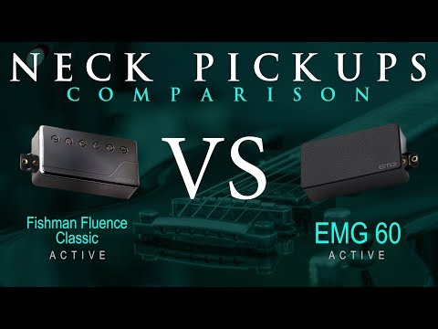 FISHMAN Fluence Classic vs EMG 60 - Active NECK Pickup Guitar Comparison / Demo
