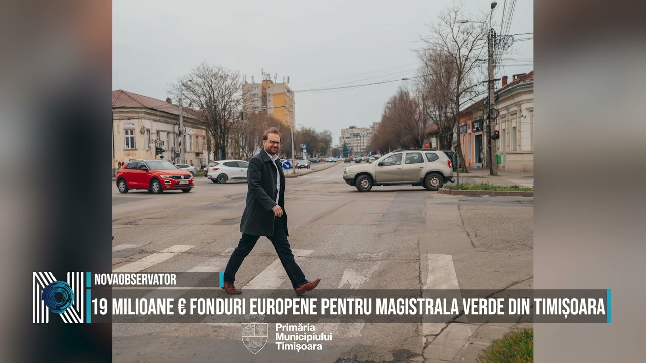 19 milioane € fonduri europene pentru Magistrala Verde din Timișoara