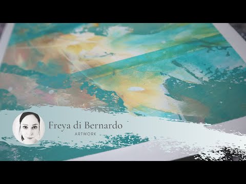 Abstrakte Acrylmalerei, Painting with Acrylic,auch für Anfänger, Tutorial, quick&easy, for beginners